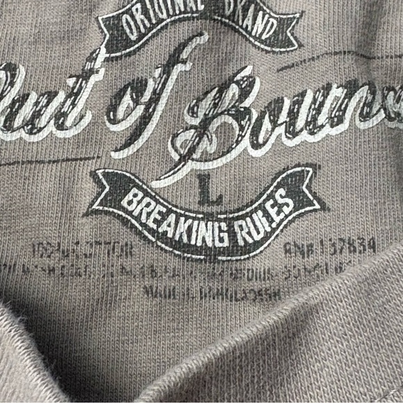 Original brand out of bounds breaking rules size large ground control shirt - Picture 4 of 7